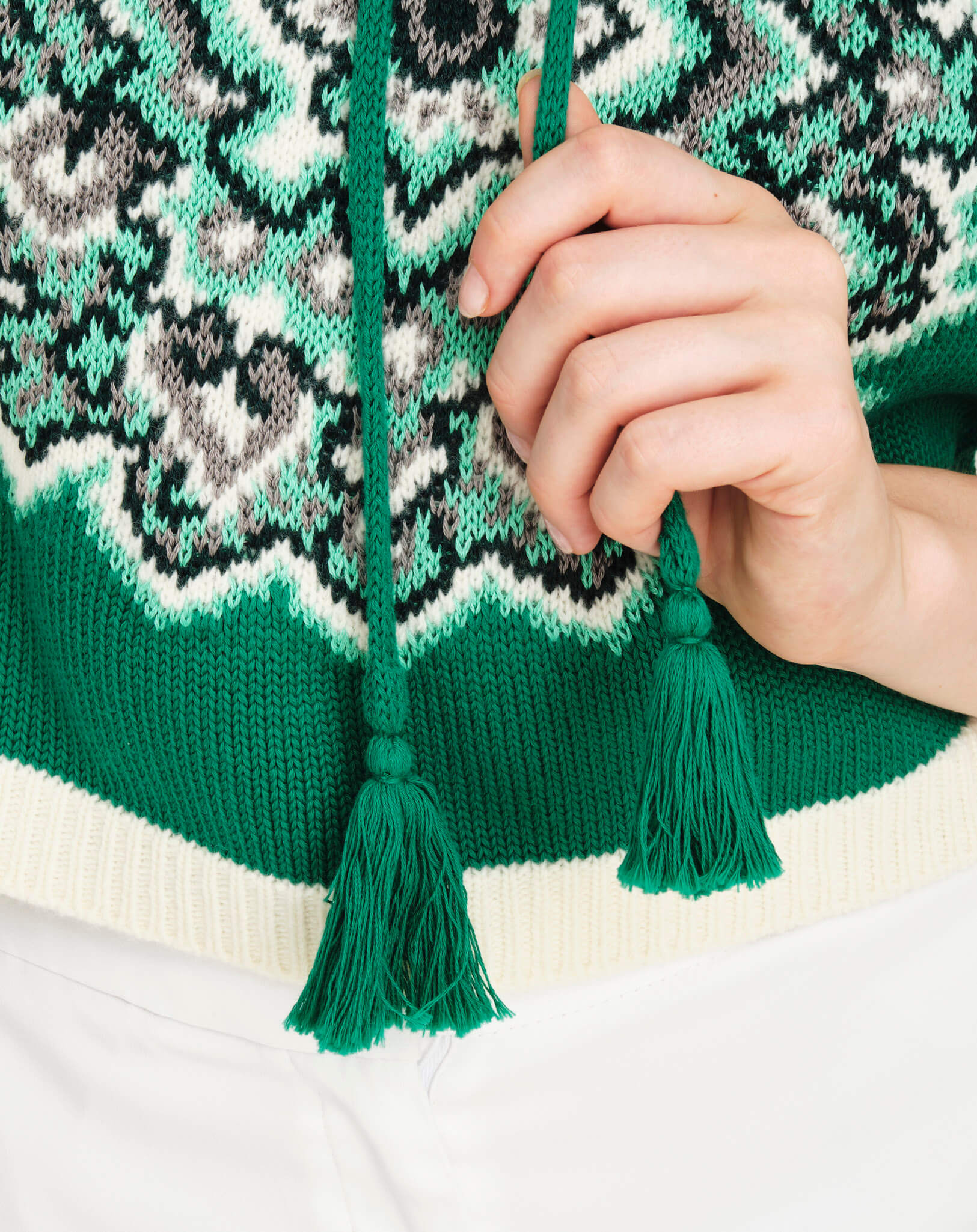 Etro - Green Sleeveless Knitwear Hodie IT42